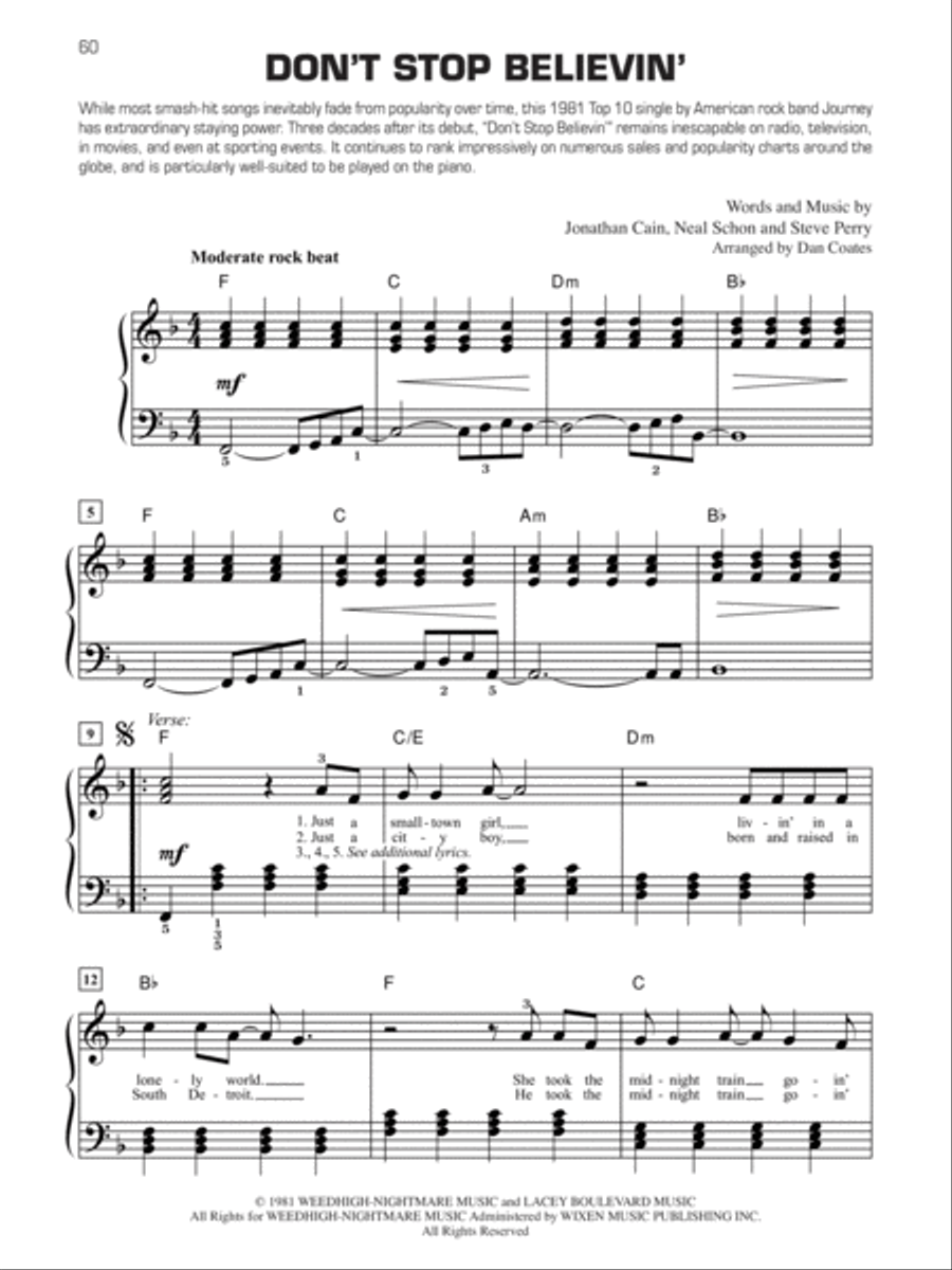 Decade by Decade 100 Years of Popular Hits Easy Piano scores gallery preview page 4