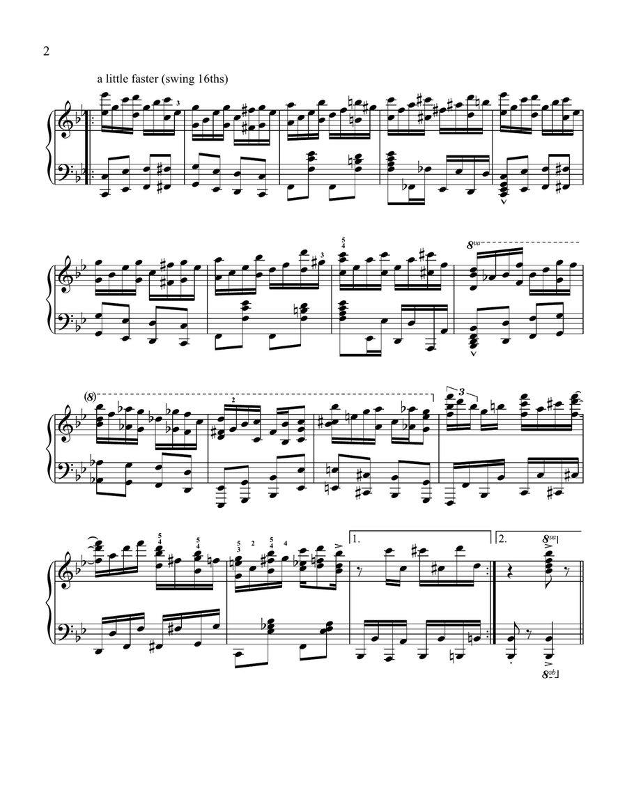 Ragtime Wedding Piano Solo scores gallery preview page 2