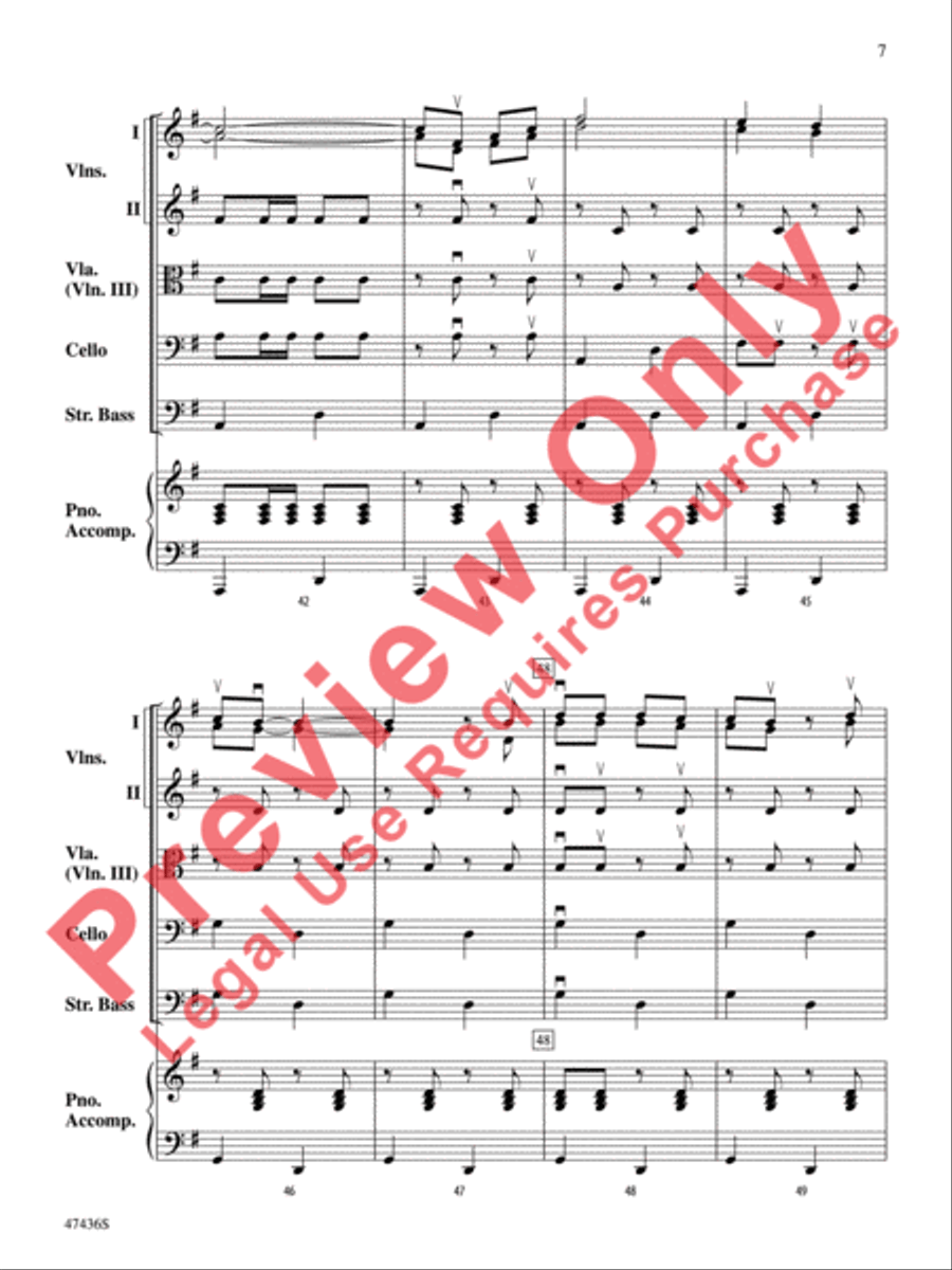 La Fiesta de Cuerdas String Orchestra scores gallery preview page 8