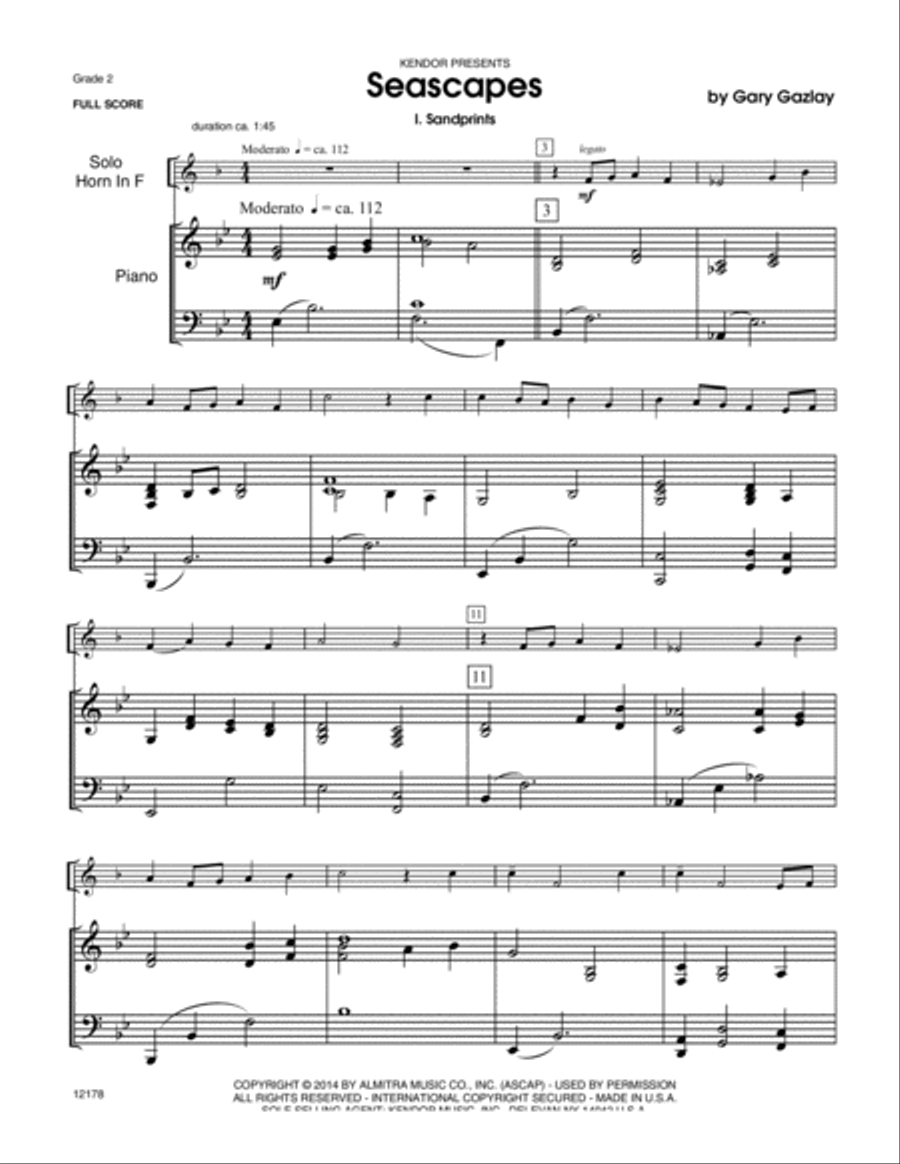 Seascapes Horn scores gallery preview page 2