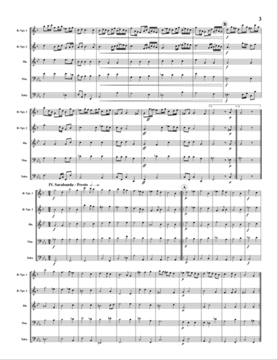 Introdutione Seconda Brass Quintet scores gallery preview page 3