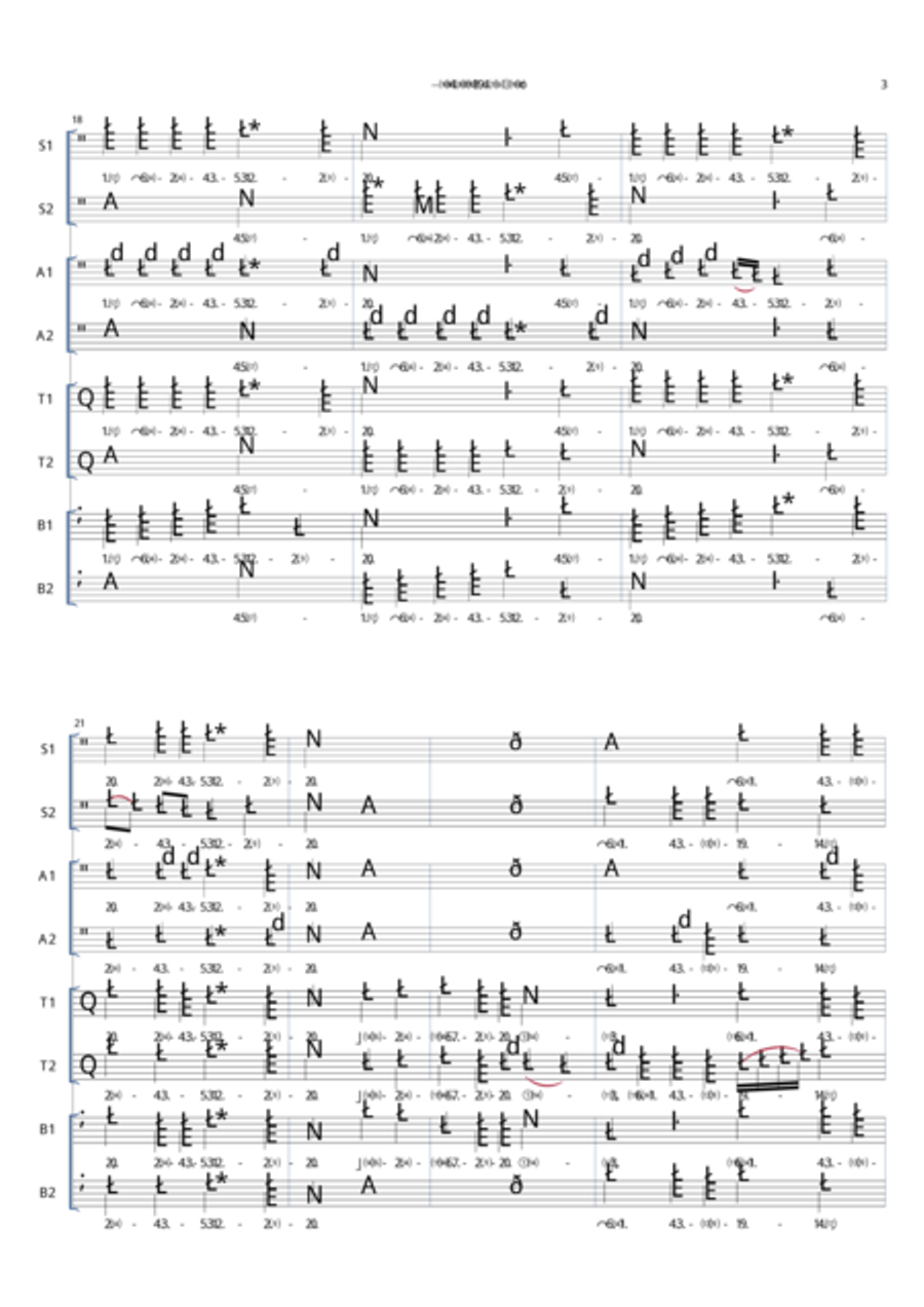 Vasily Polikarpovich Titov - Безневестная Девo (Beznevestnaja Devo / O Unwedded Virgi Divisi scores gallery preview page 4