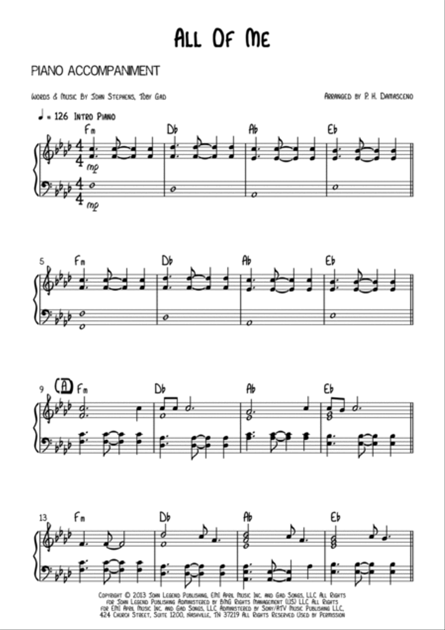 All Of Me Flute Solo scores gallery preview page 4