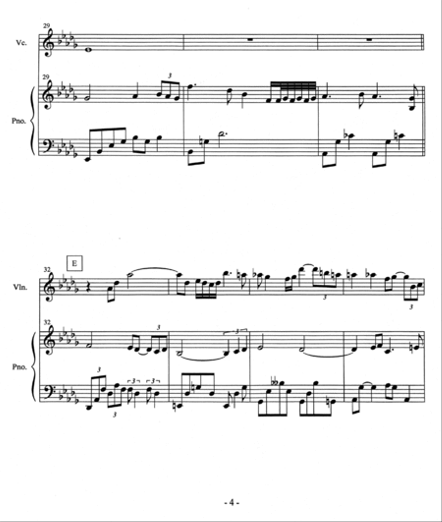 Vern's Turn (Trio version) Piano Trio scores gallery preview page 4