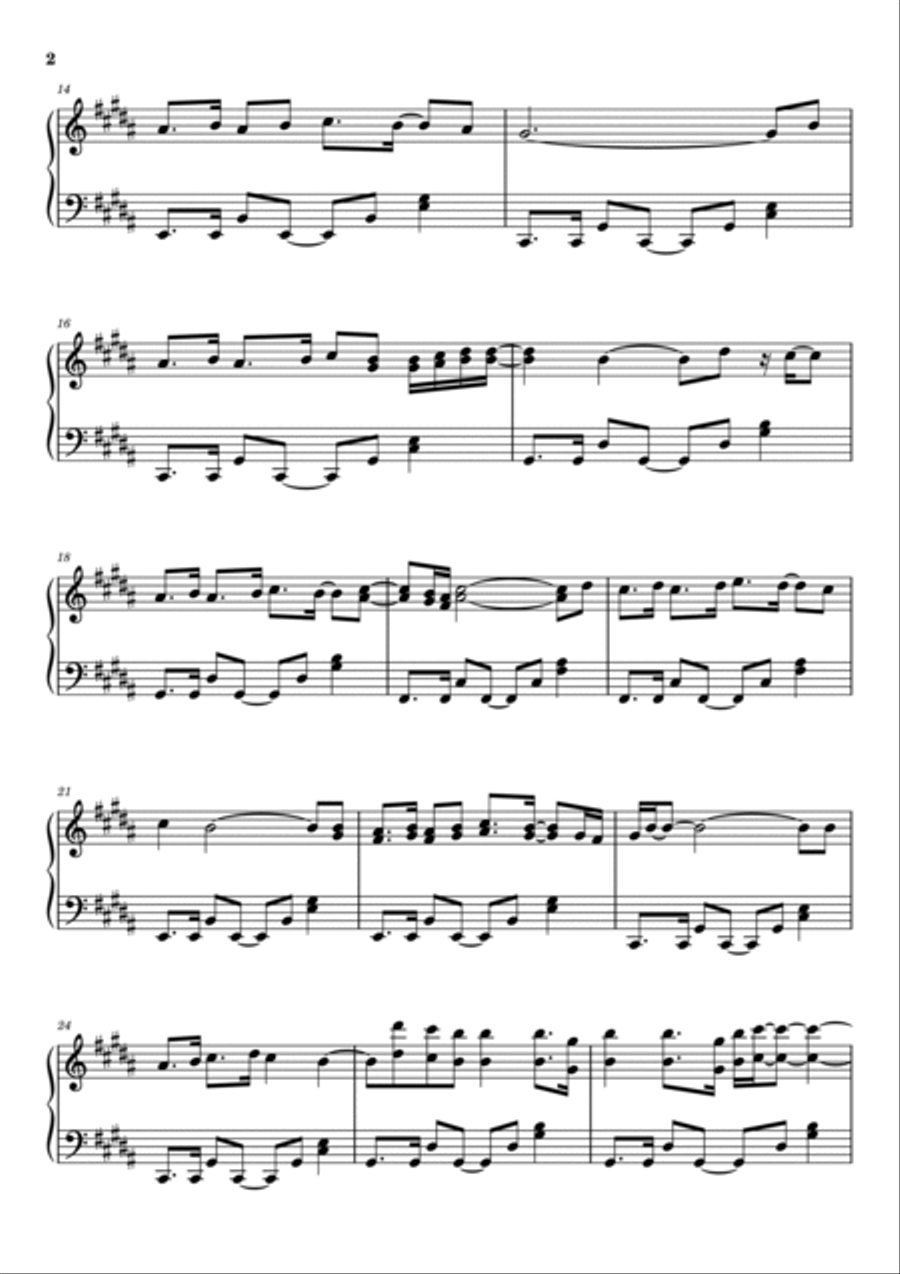Ocean Drive Piano Solo scores gallery preview page 2
