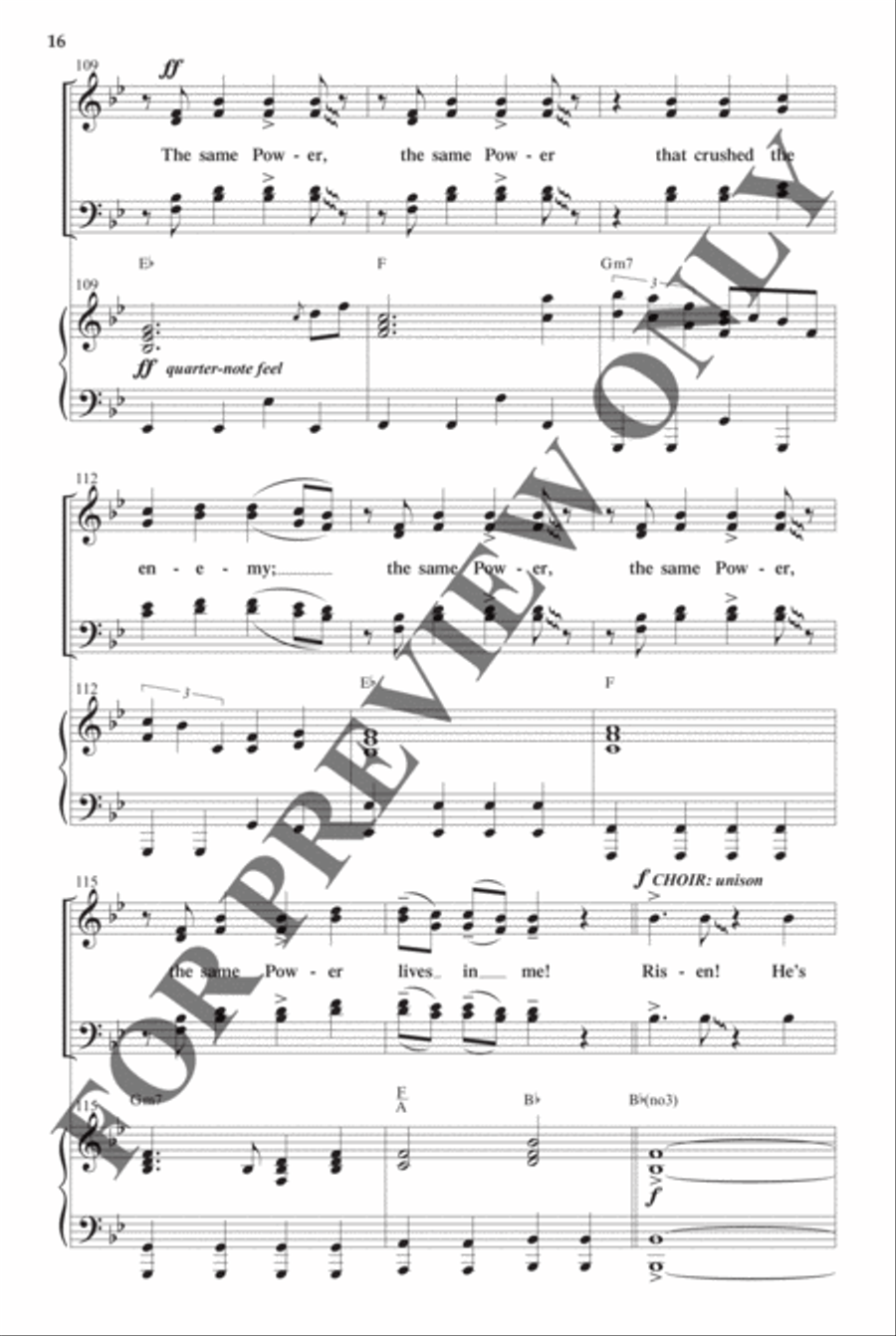 Best-Selling Easter Anthem Pak Vol 1 - Anthem Preview Pak Hymn Anthems scores gallery preview page 16