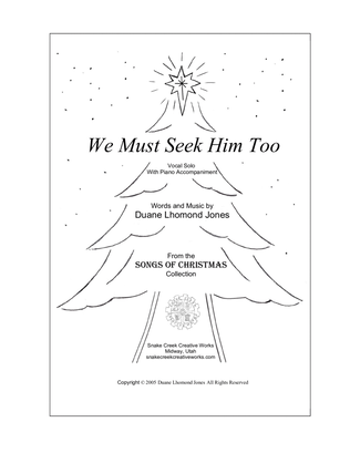 Book cover for We Must Seek Him Too (Vocal Solo)