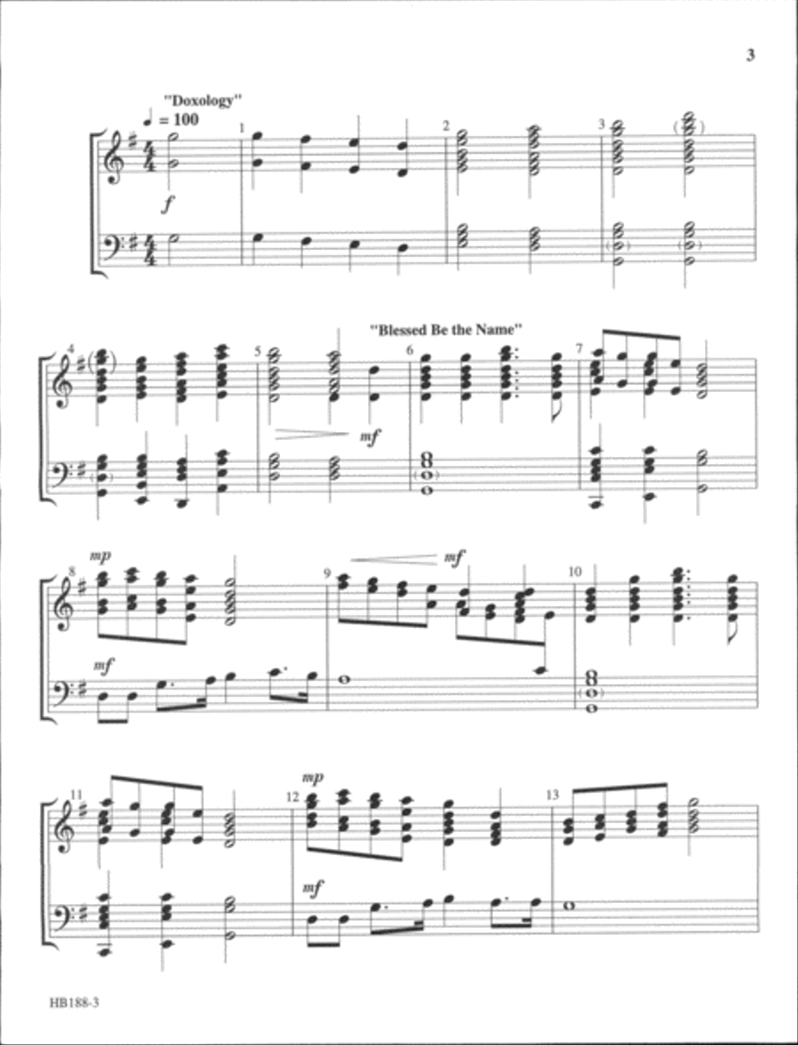Bless That Name 5-Octaves scores gallery preview page 3