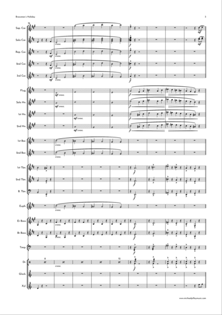 Brassmen's Holiday Brass Band scores gallery preview page 4