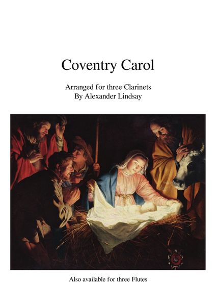 Coventry Carol (for three Clarinets)