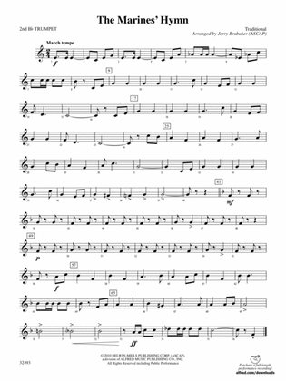 The Marines' Hymn: 2nd B-flat Trumpet
