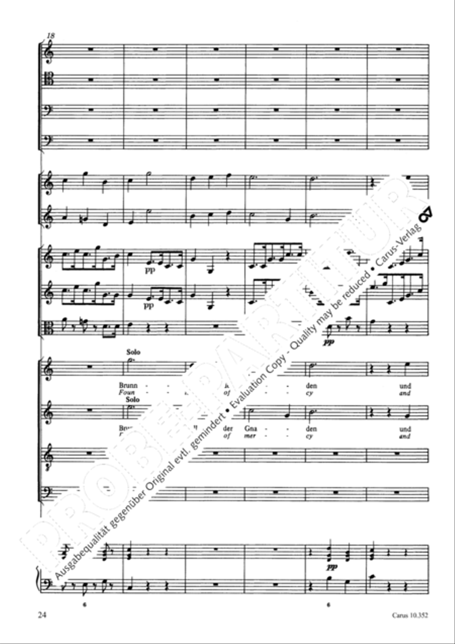 From the deepest comes our plea (Aus der Tiefen rufen wir) 4-Part scores gallery preview page 27