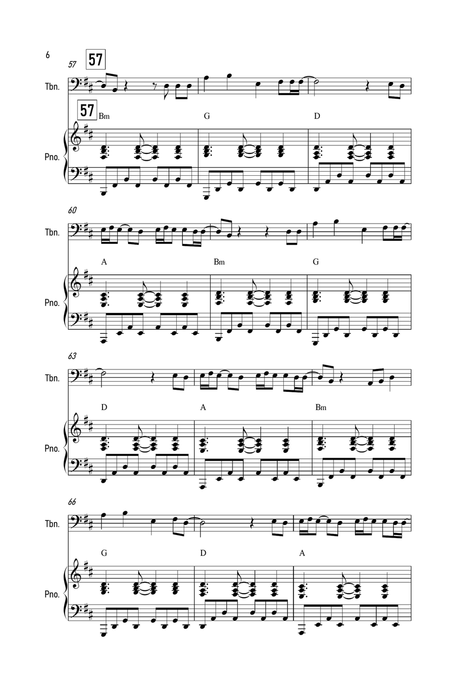 Purple Disco Machine Piano scores gallery preview page 6