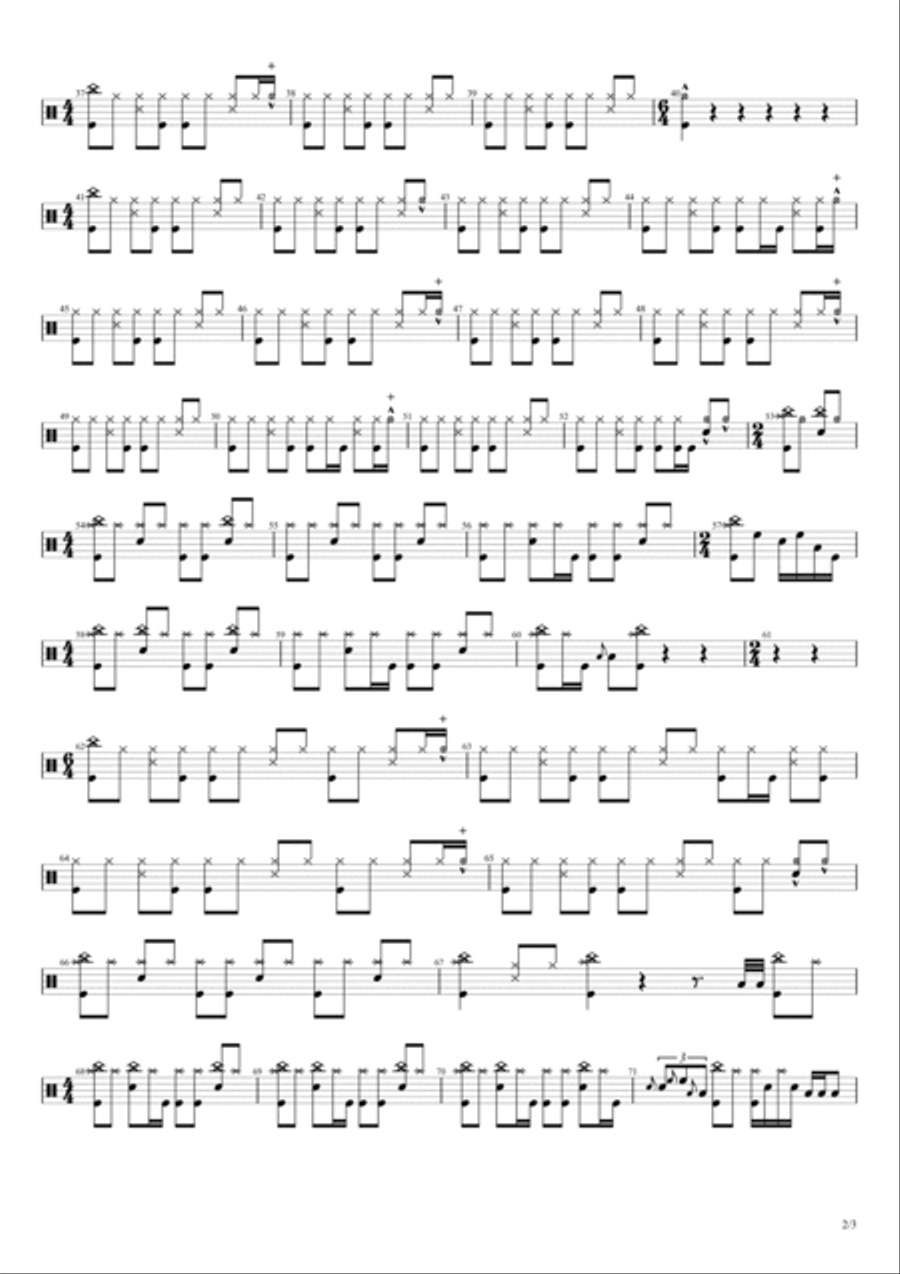 Please Forgive Me Drum Set scores gallery preview page 2