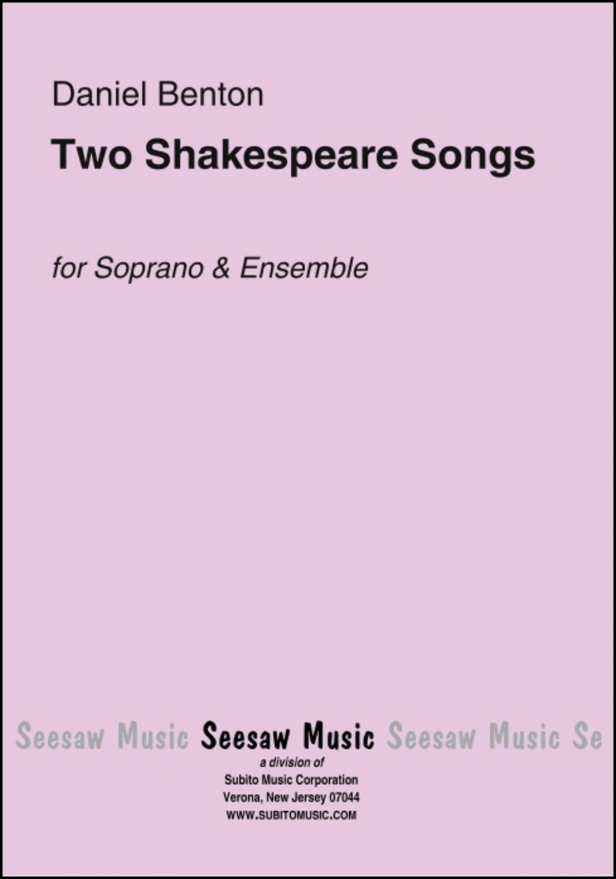 Two Shakespeare Songs