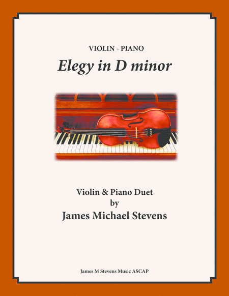Elegy in D minor - Violin and Piano image number null