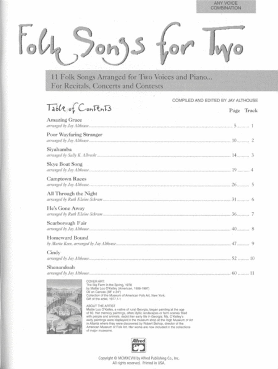Folk Songs for Two