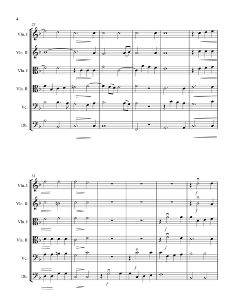 Abendlied Abendlied String Orchestra scores gallery preview page 4