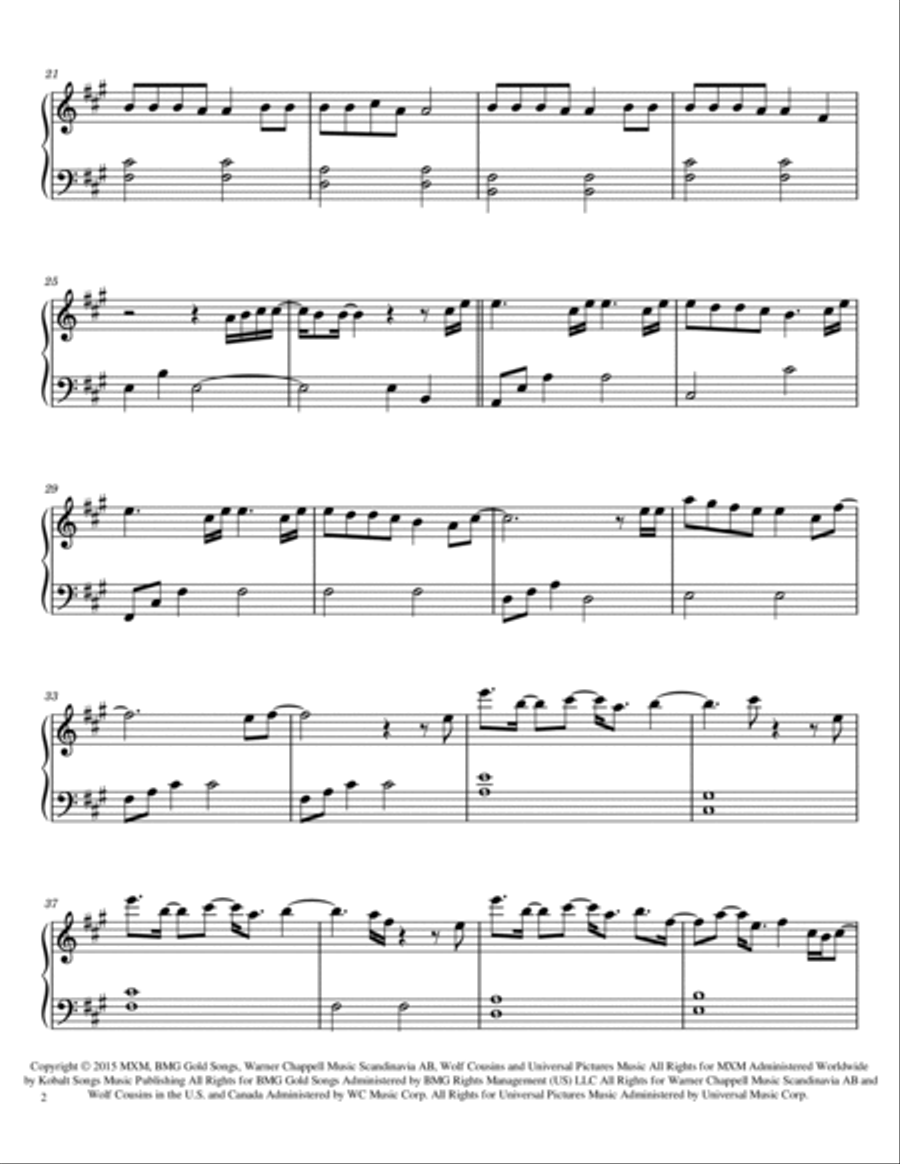 Love Me Like You Do Harp scores gallery preview page 2