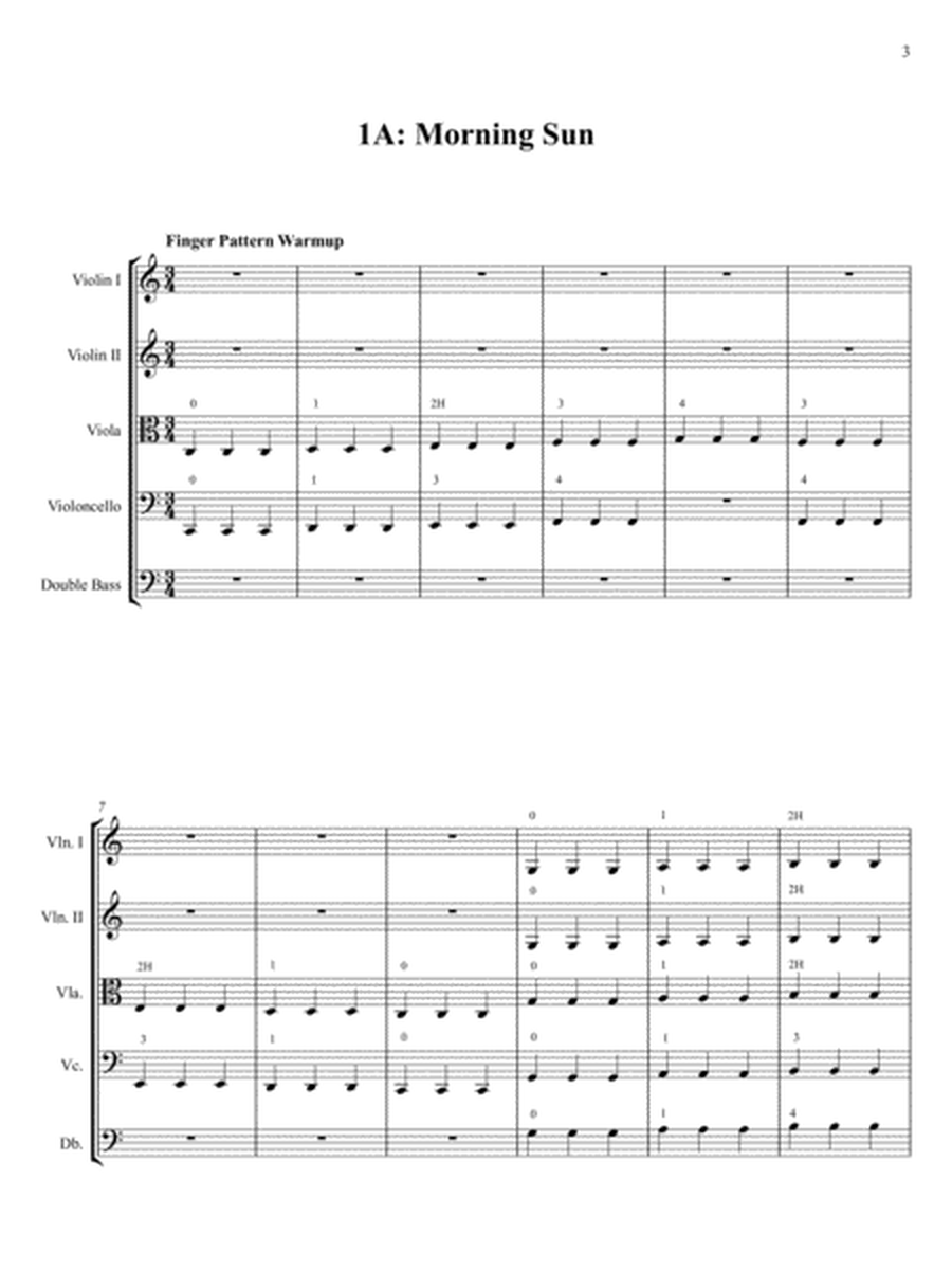 String Music in Patterns: for Better Intonation (Violin I Edition)