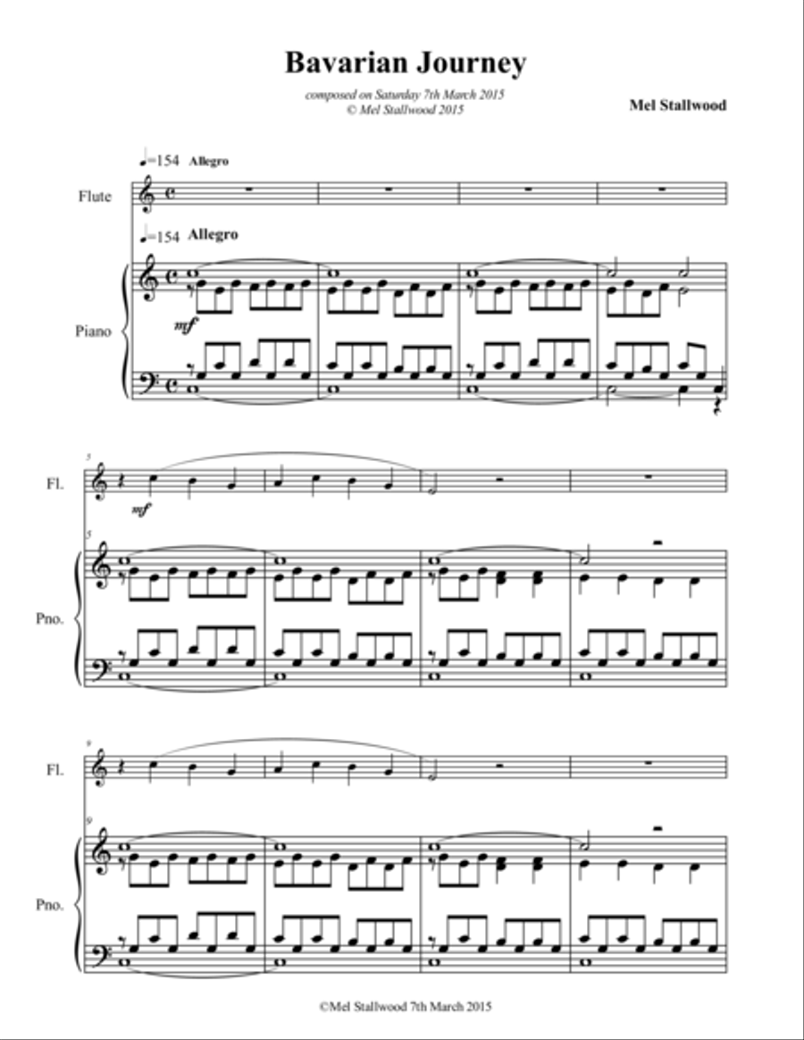 Bavarian Journey Woodwind Duet scores gallery preview page 1