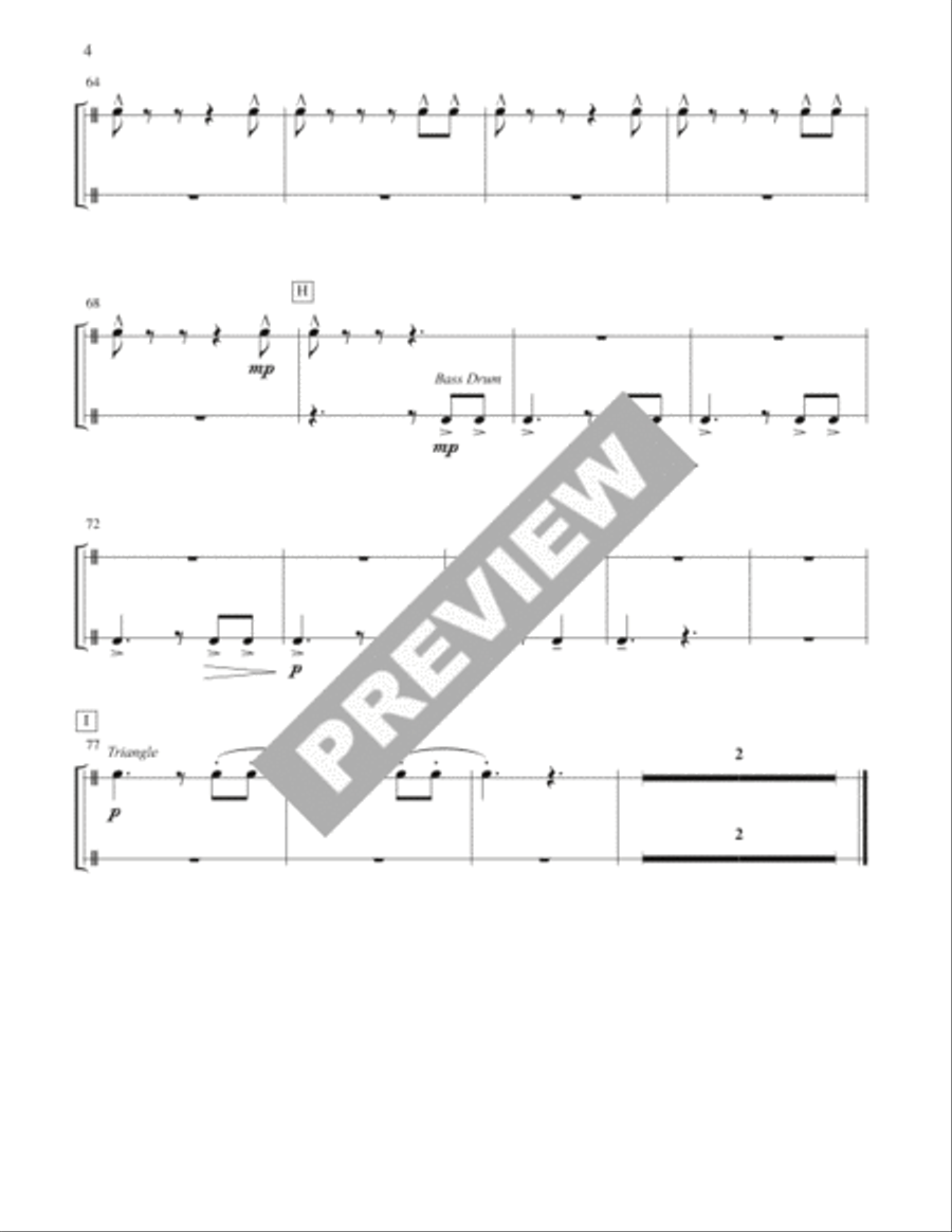 In Your Light - Instrument edition Percussion scores gallery preview page 4