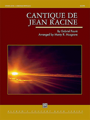 Book cover for Cantique de Jean Racine (score only)