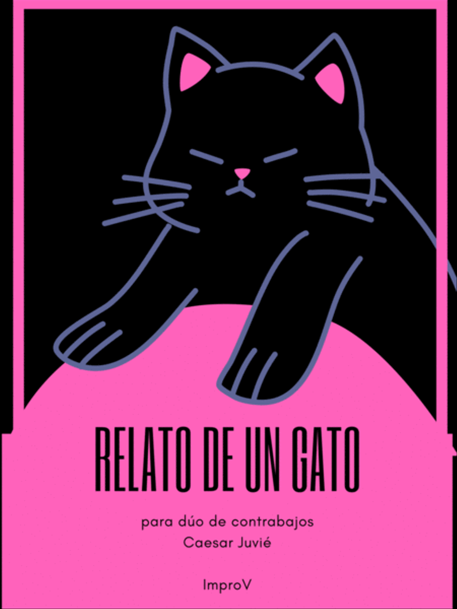 Relato de un gato - para dúo de contrabajos String Duet scores gallery preview page 1