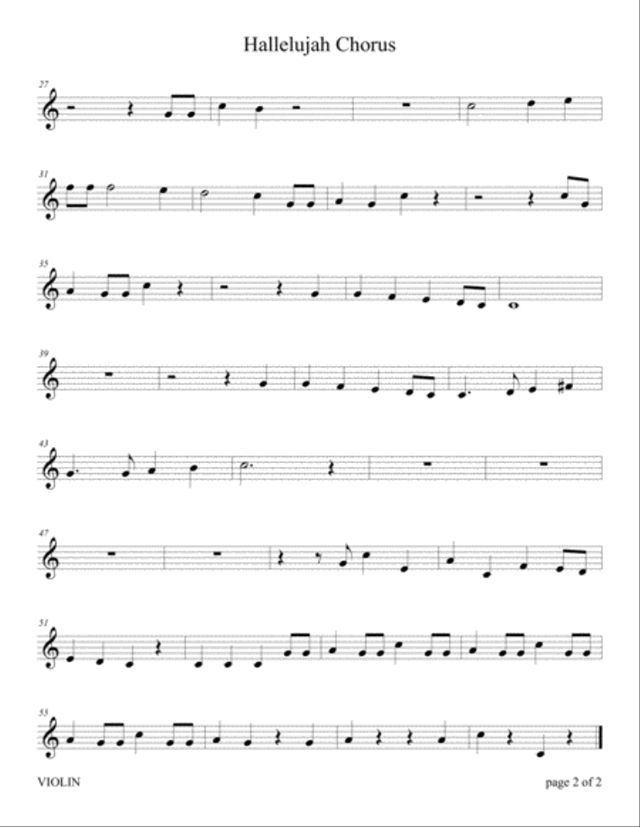 Hallelujah Chorus from Handel's 