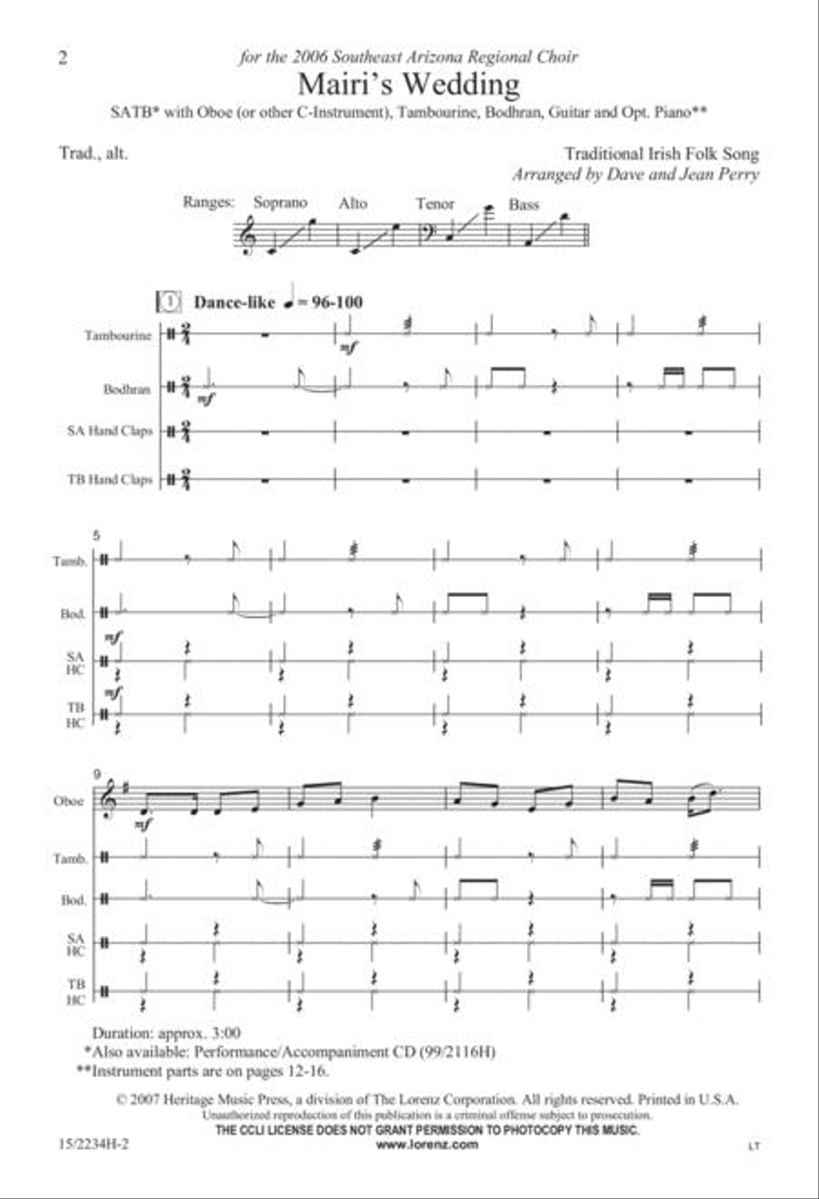 Mairi's Wedding 4-Part scores gallery preview page 2