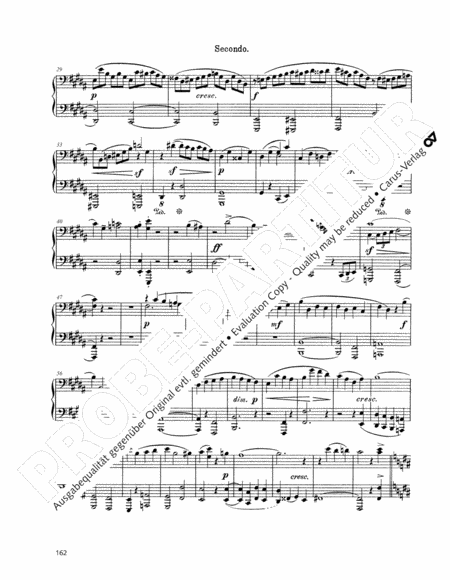 Arrangements of his own works for piano four hands II