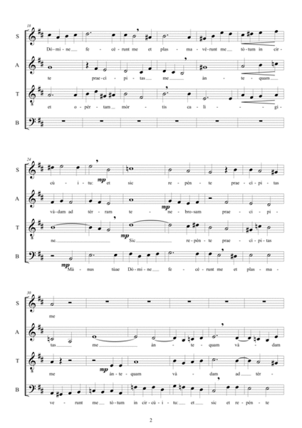 Mànus tùae - Choir SATB a cappella image number null