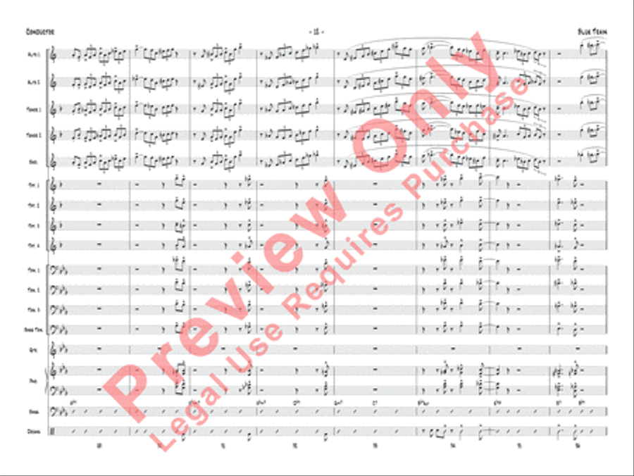 Blue Train Blue Train Jazz Ensemble scores gallery preview page 15