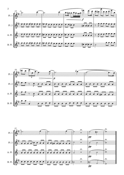 Prelude in E Minor, Op. 28, for Flute Quartet image number null