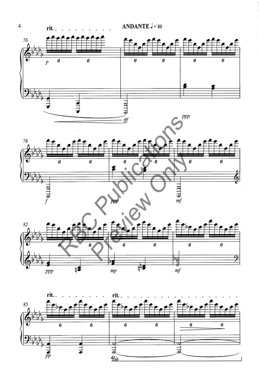 Selected Advanced Concertworks Piano Solo Collection Piano Solo scores gallery preview page 7