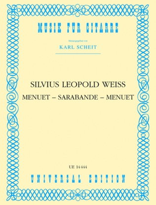 Book cover for Menuet Sarabande Minuet, Guitar