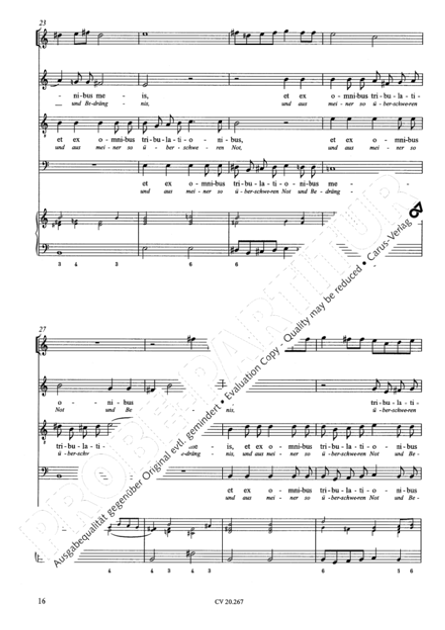 Benedicam Dominum; Exquisivi Dominum Score scores gallery preview page 17