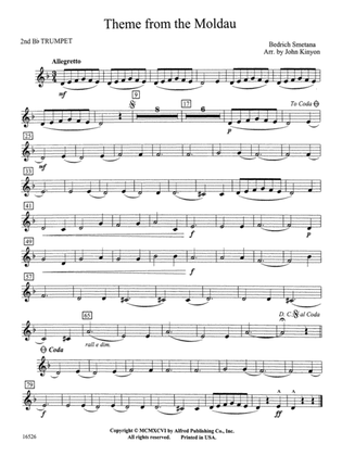 Theme from "The Moldau": 2nd B-flat Trumpet