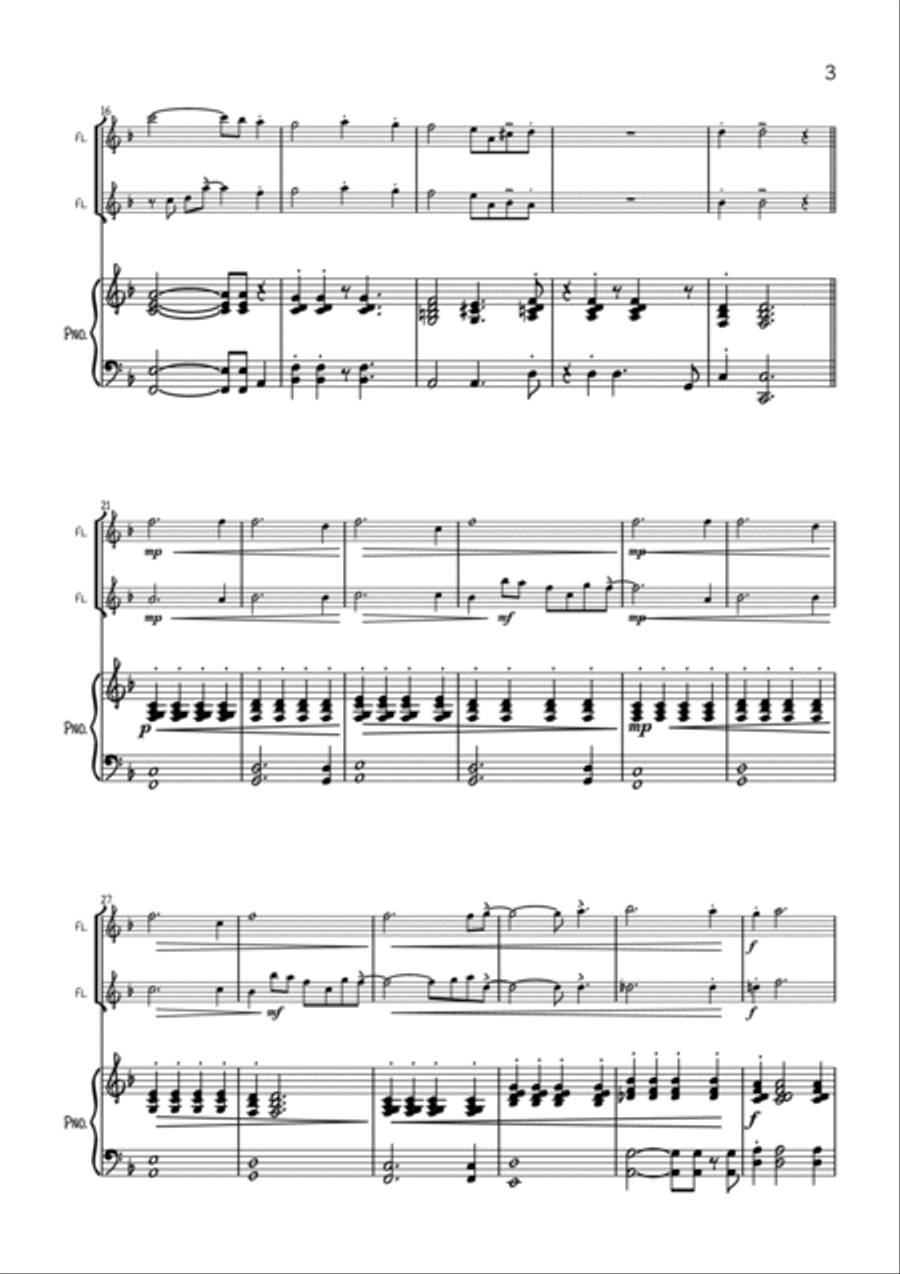 We Three Kings Woodwind Duet scores gallery preview page 3