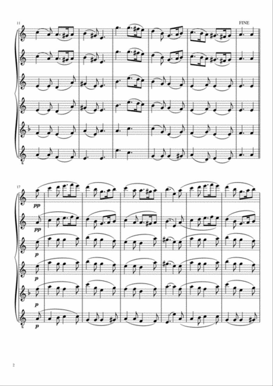 Greensleeves Greensleeves Woodwind Ensemble scores gallery preview page 3