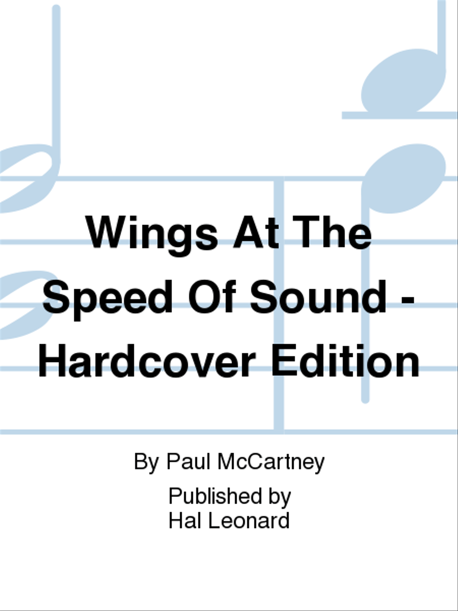 Wings - At the Speed of Sound Piano, Vocal, Guitar scores gallery preview page 1