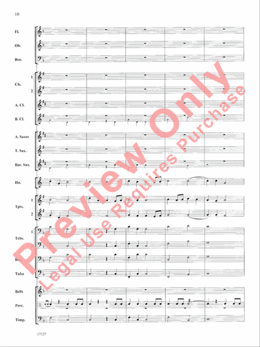 The Earl of Oxford's March Concert Band scores gallery preview page 11