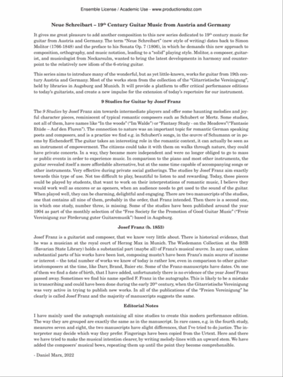 9 Studies Classical Guitar scores gallery preview page 2