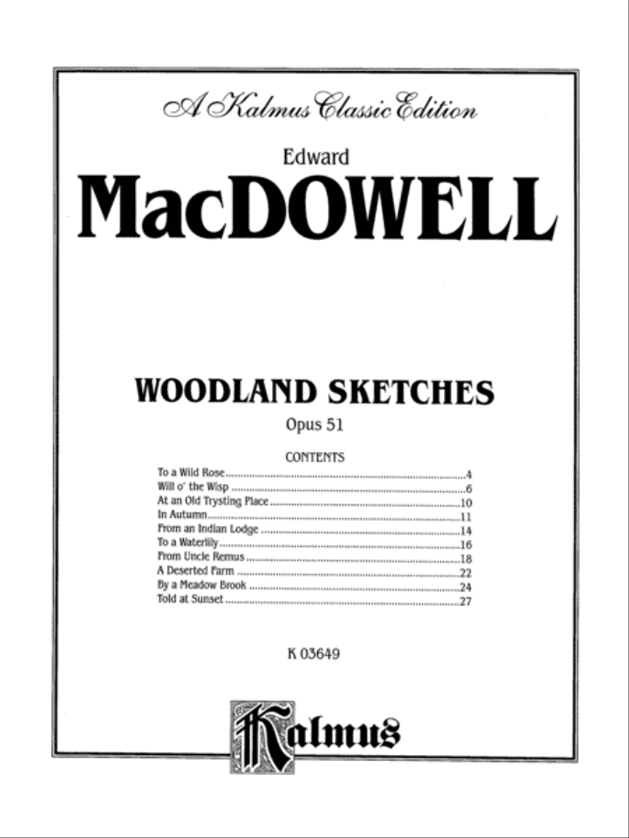 Woodland Sketches Piano Solo scores gallery preview page 4
