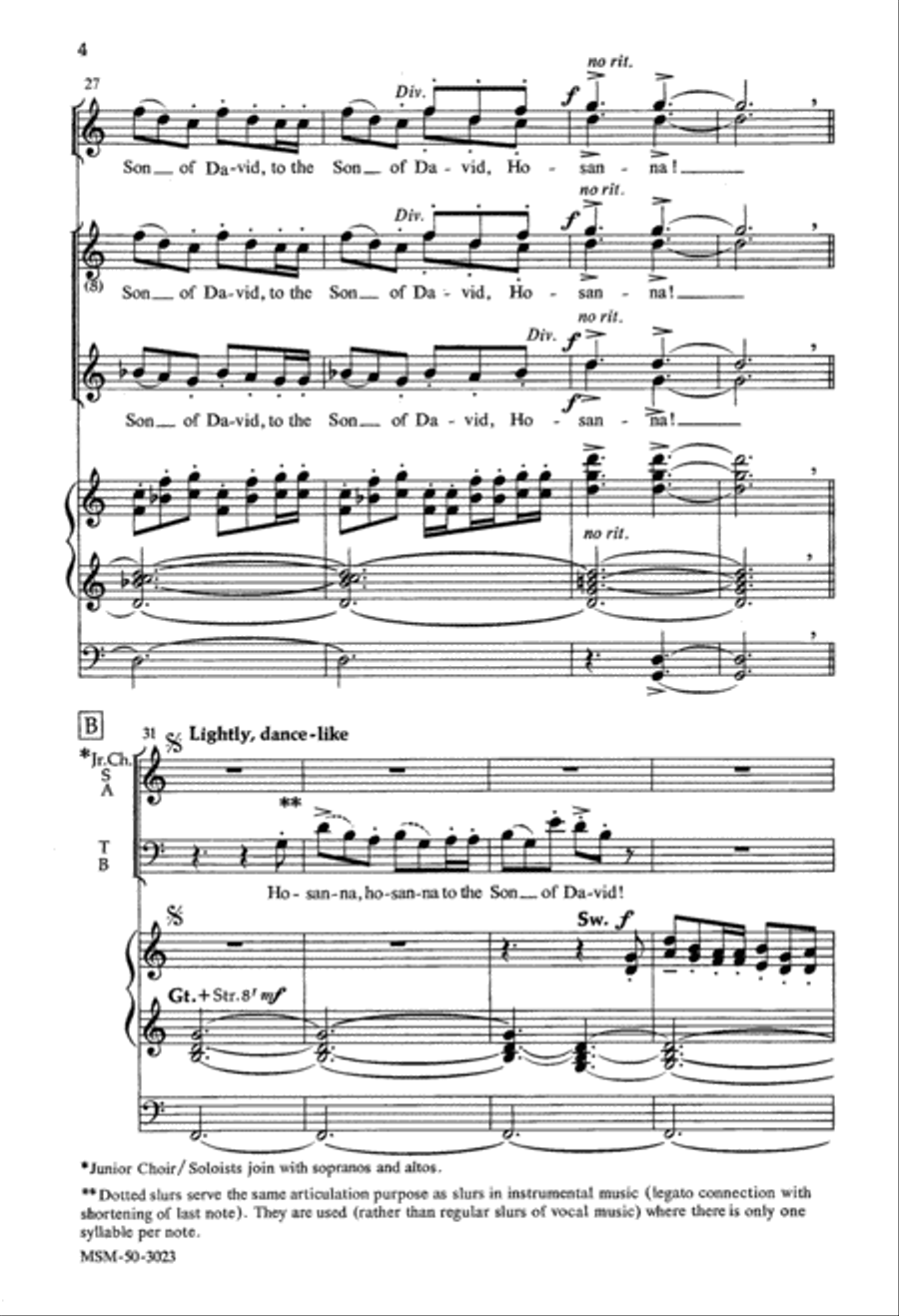 Hosanna 4-Part scores gallery preview page 4