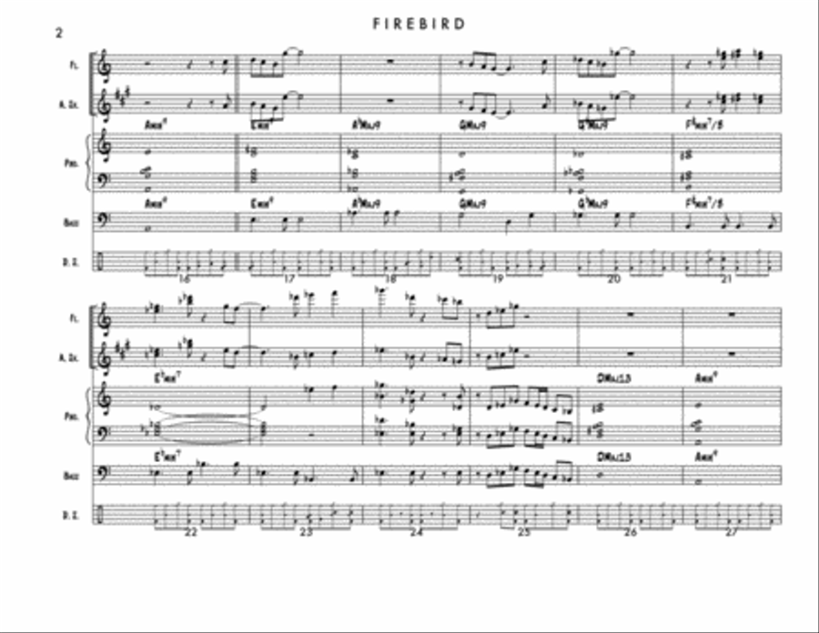 Firebird, BMI Work #17075594 (Full Score) Jazz Ensemble scores gallery preview page 2