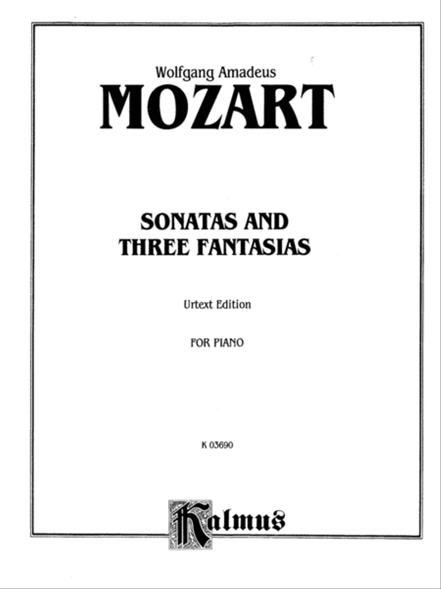Sonatas & Three Fantasias Piano Solo scores gallery preview page 2
