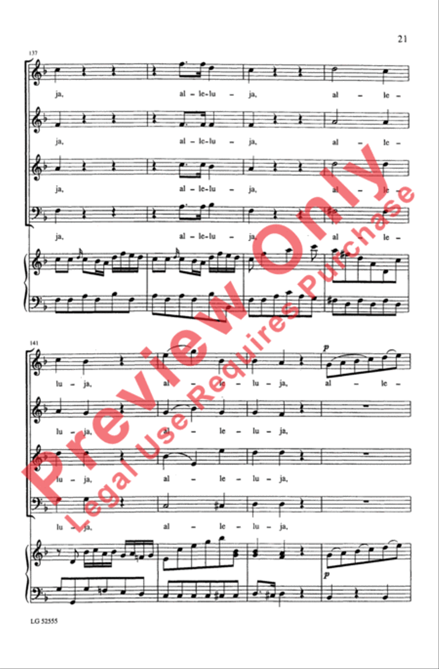 Laetatus Sum 4-Part scores gallery preview page 21