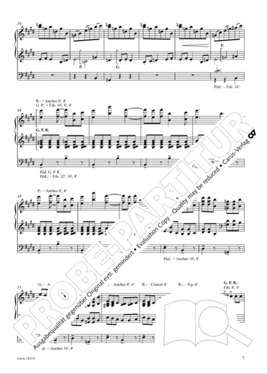 Danse (Tarantelle styrienne) Organ scores gallery preview page 8