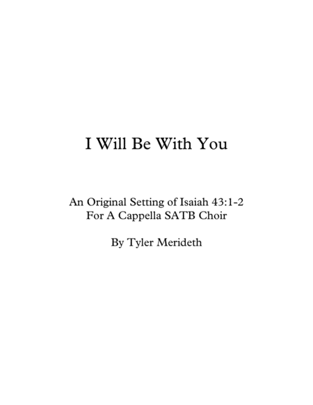 I Will Be With You image number null